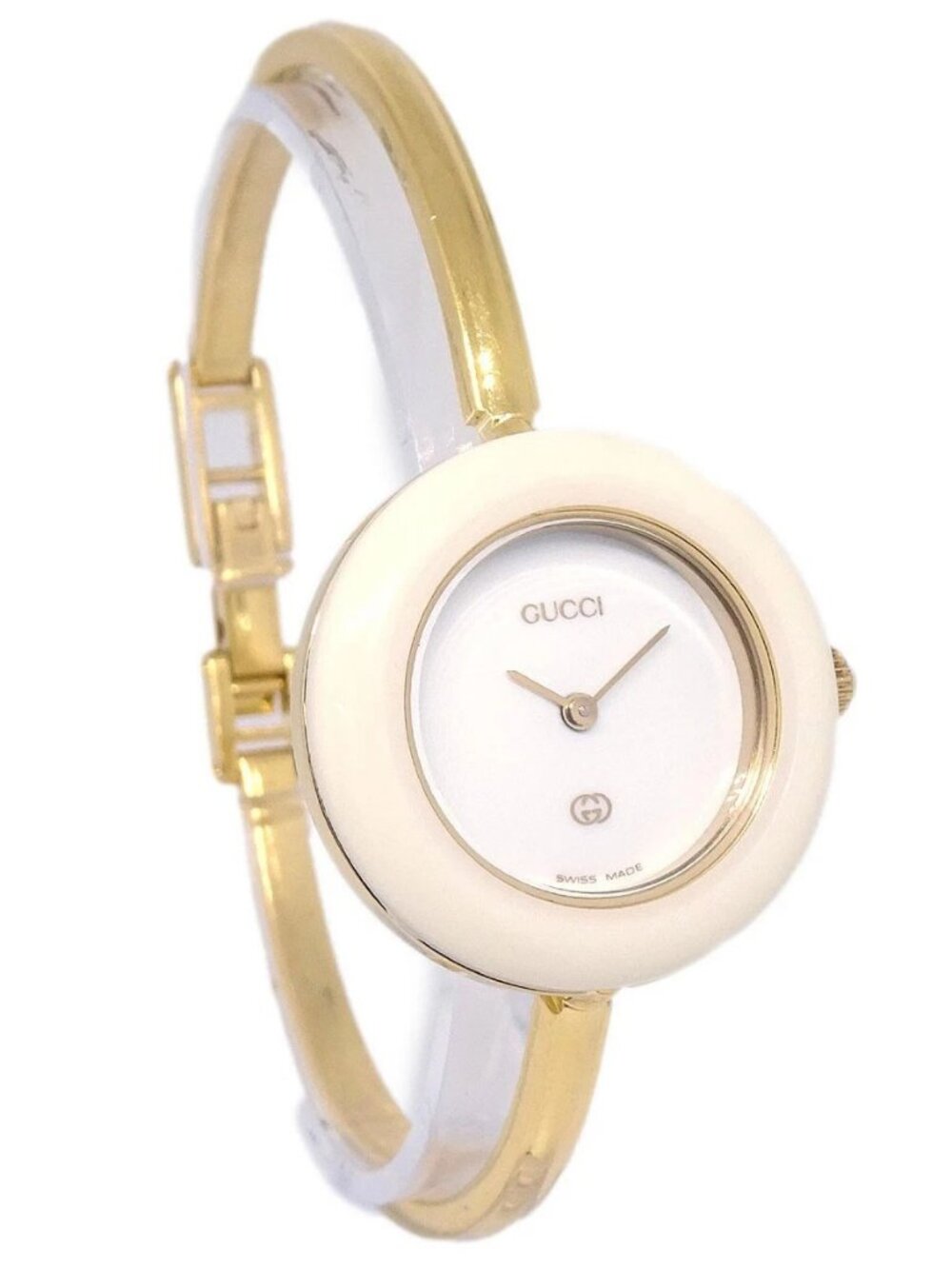 Gucci 11/12 Change Bezel Chameleon Quartz Watch SS 136497 - Picture 3 of 13